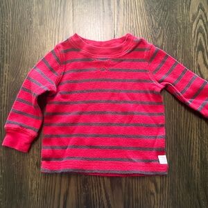 6 Months Carter’s Red and Gray Striped Sweater
